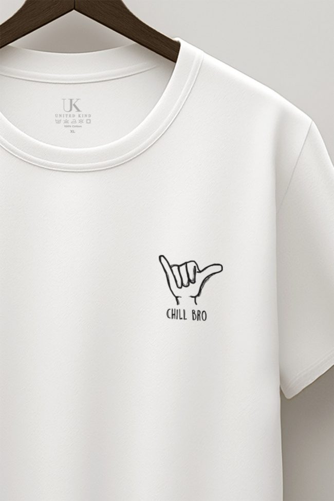 Chill, T-Shirt σε Λευκό Χρώμα