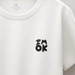 I Am Ok, T-Shirt σε Λευκό Χρώμα