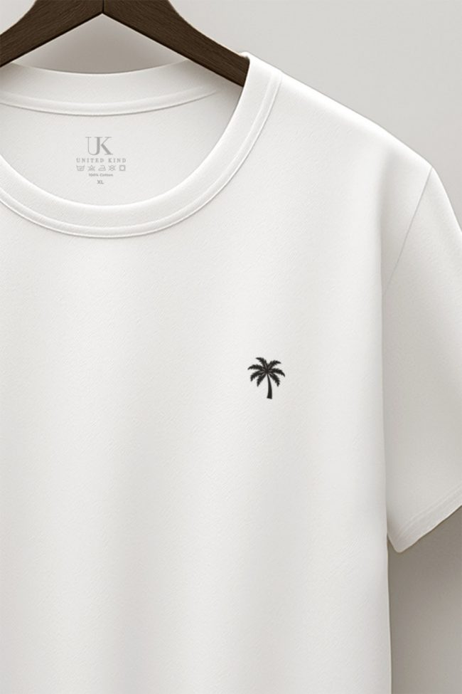 White Palm Tree, T-Shirt σε Λευκό Χρώμα
