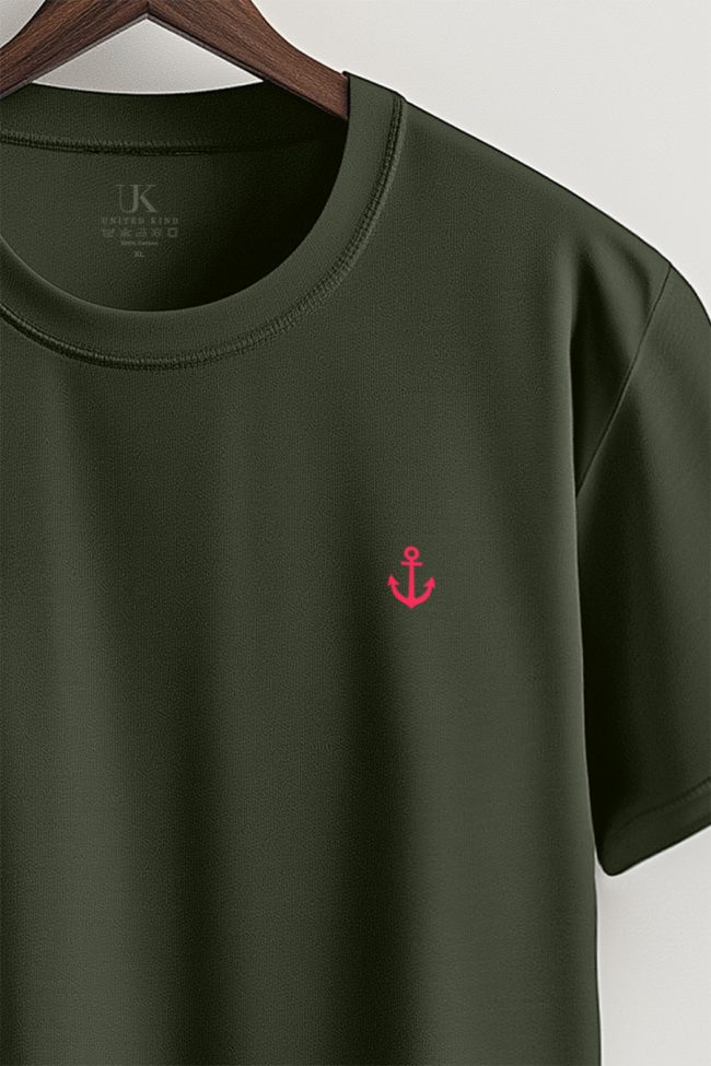 Anchor Logo, T-Shirt σε Χακί Χρώμα