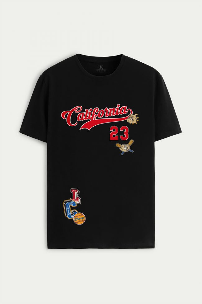 California 23 Champs, T-Shirt σε Μαύρο Χρώμα