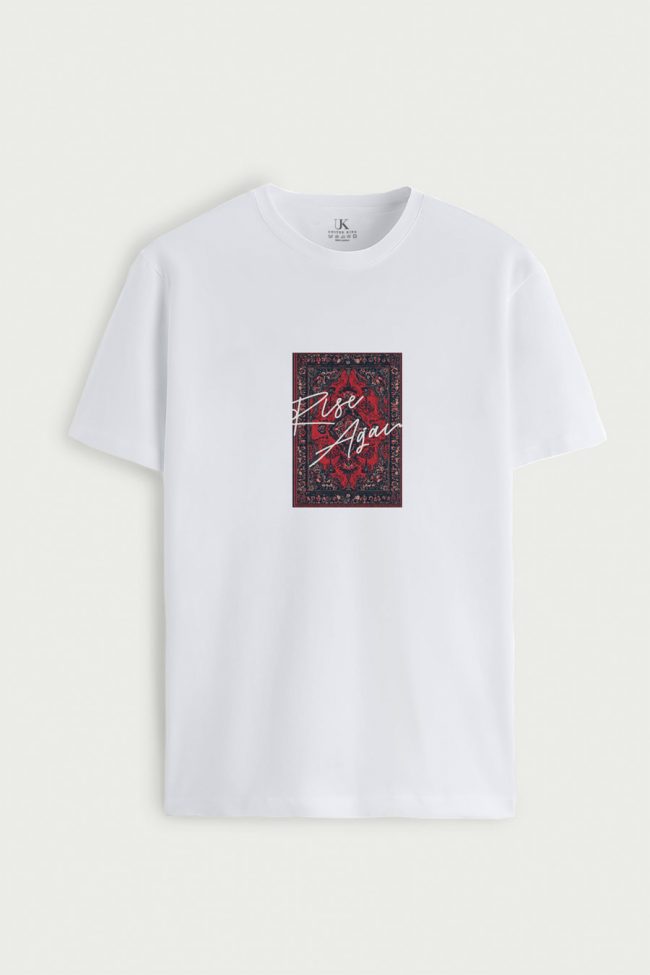 Rise Again, T-Shirt σε Λευκό Χρώμα