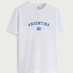 Argentina Azul, T-Shirt σε Λευκό Χρώμα