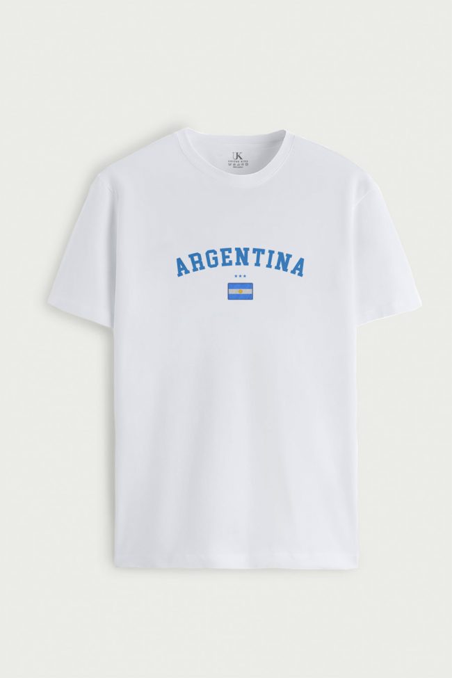 Argentina Azul, T-Shirt σε Λευκό Χρώμα