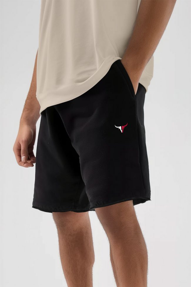 Bull Horns, Σορτσάκι Ανδρικό σε Μαύρο Χρώμα