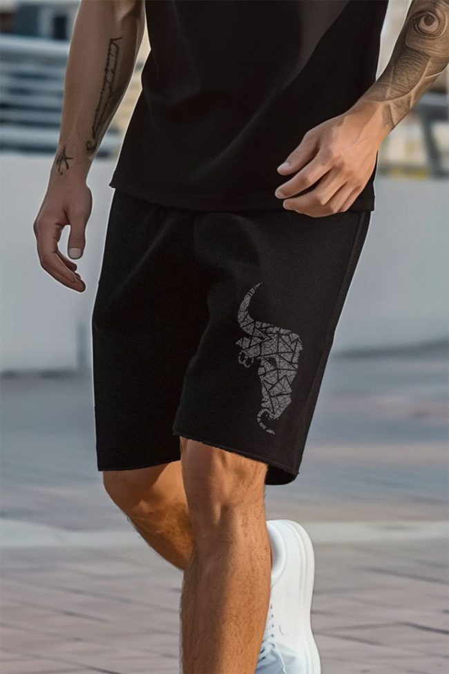 Dark Taurus, Σορτσάκι Ανδρικό σε Μαύρο Χρώμα