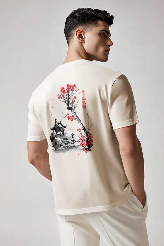 House Of Blossoms, T-Shirt σε Εκρού Χρώμα