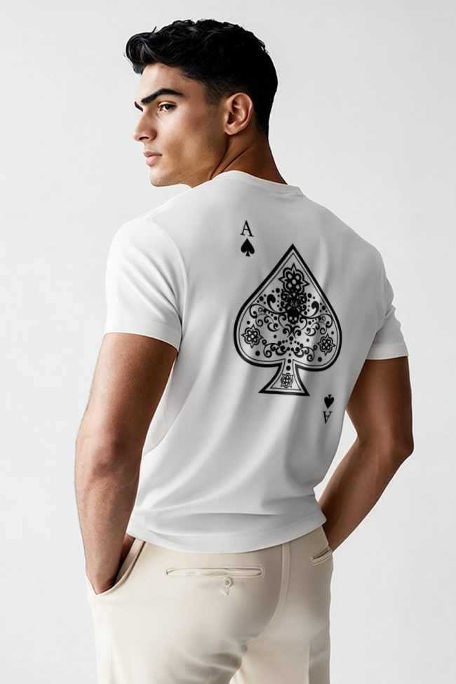 Gothic Ace, T-Shirt σε Λευκό Χρώμα