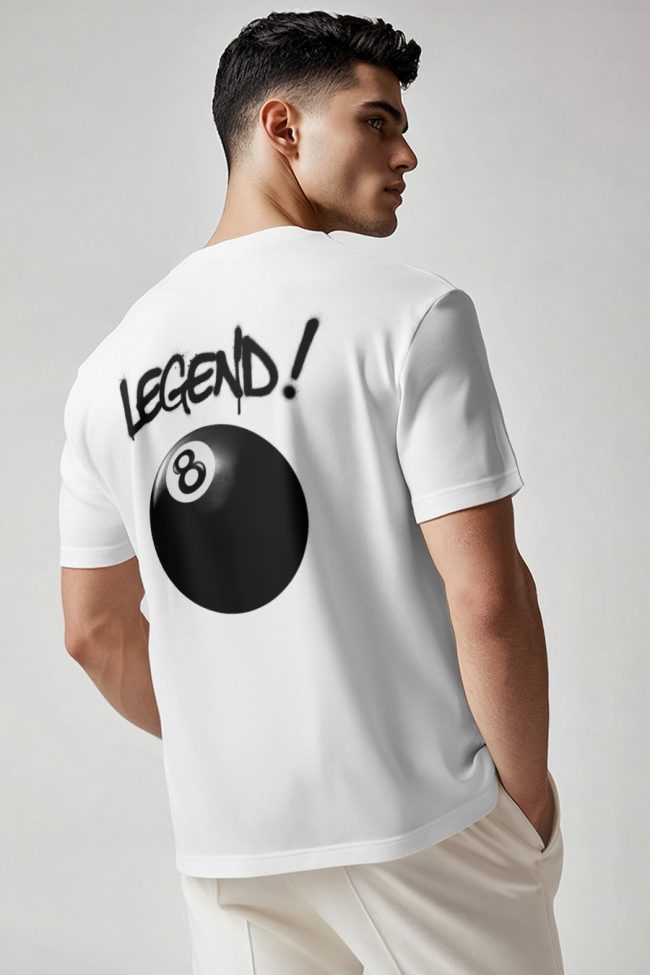 8 Ball Legend, T-Shirt σε Λευκό Χρώμα