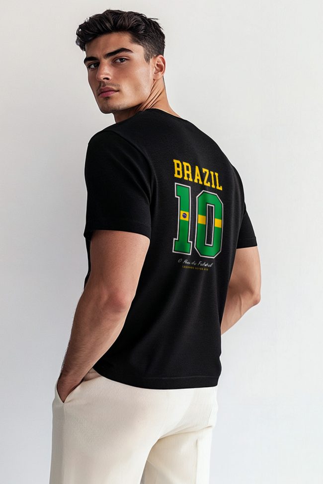 Brazil 10, T-Shirt σε Μαύρο Χρώμα