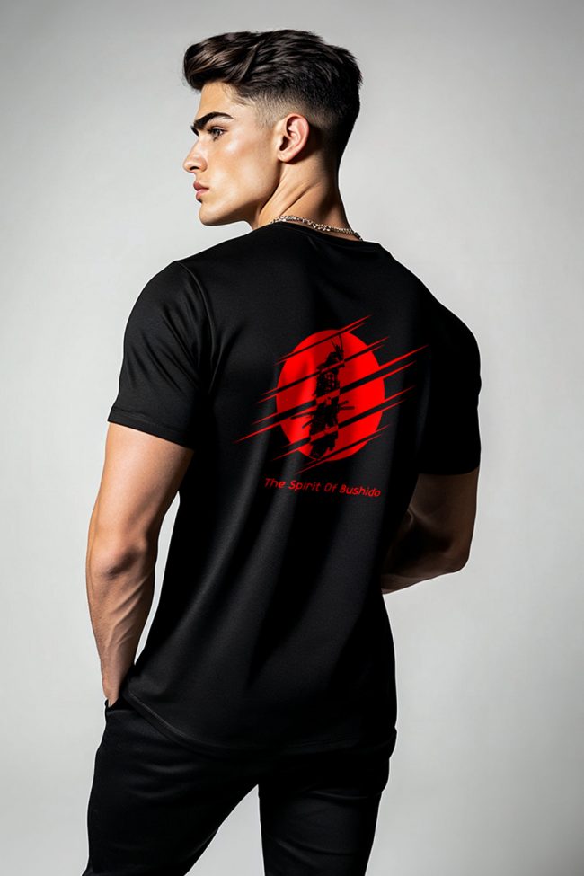 Bushido Spirits, T-Shirt σε Μαύρο Χρώμα