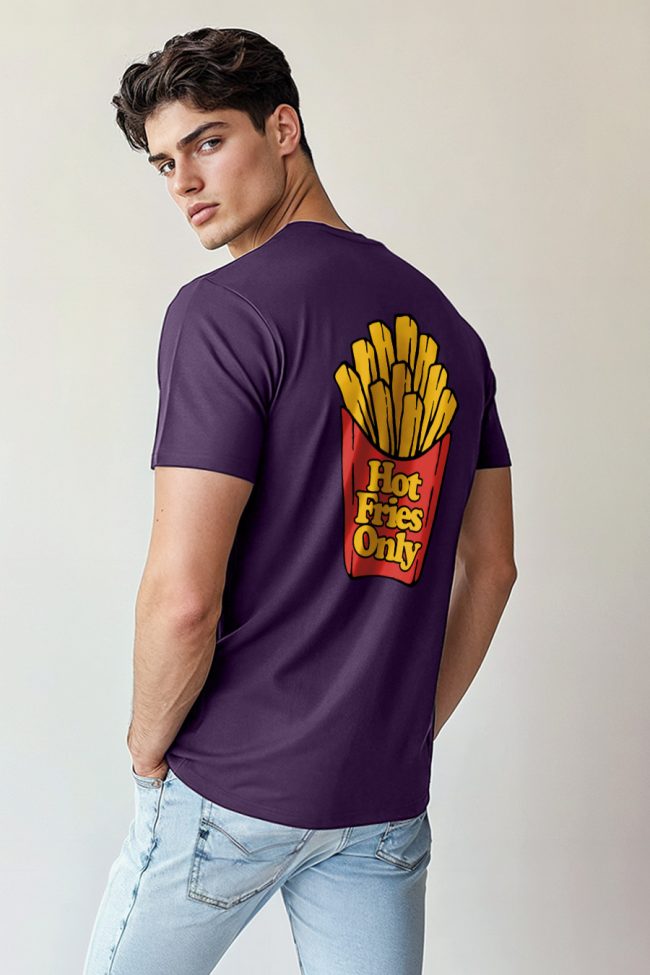 Hot Fries Only, T-Shirt σε Μωβ Χρώμα