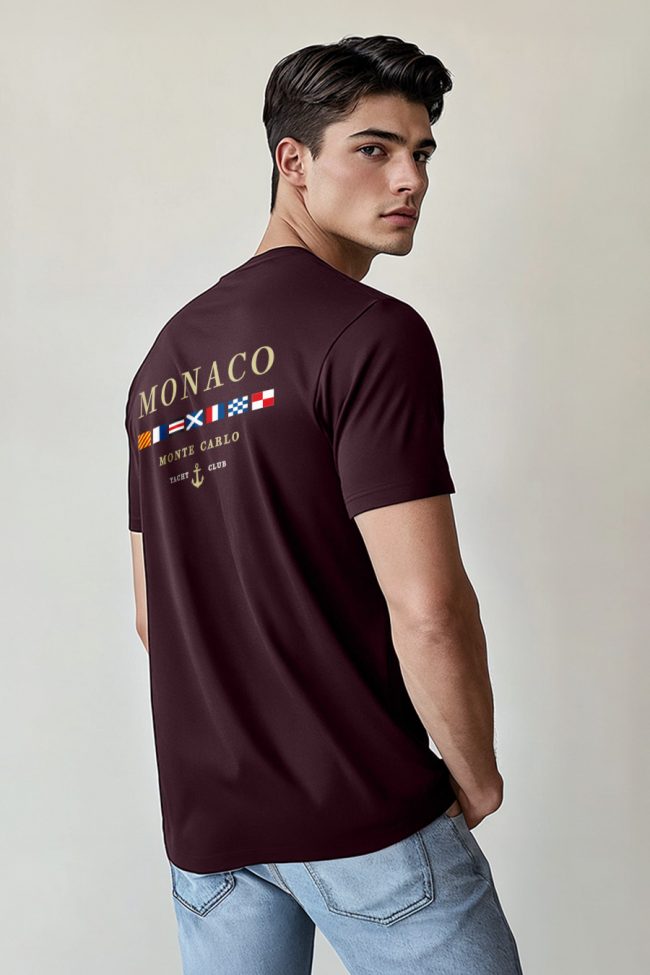 Monte Carlo - Back, T-Shirt σε Μπορντώ Χρώμα