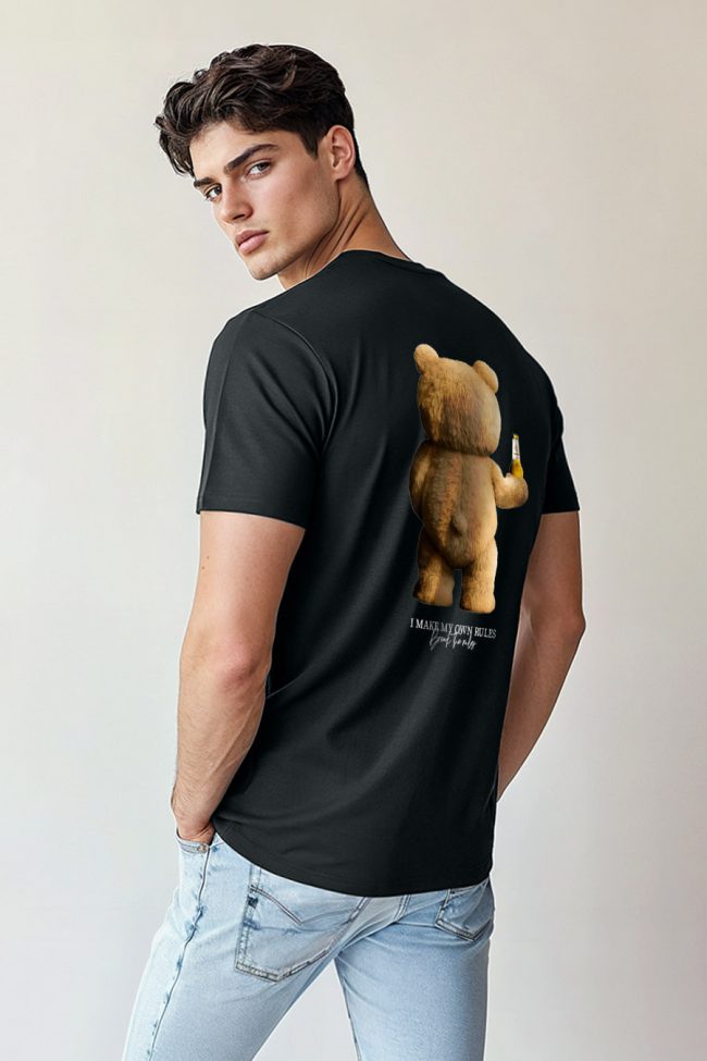 My Own Rules Teddy - Back, T-Shirt σε Iron Grey Χρώμα