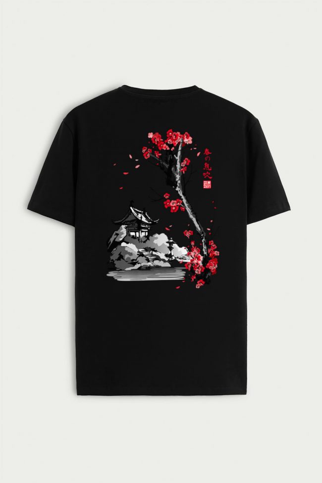 House Of Blossoms, T-Shirt σε Μαύρο Χρώμα