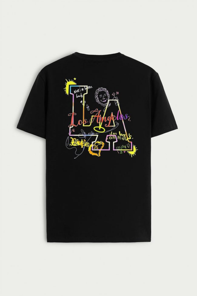 Bright Side La, T-Shirt σε Μαύρο Χρώμα