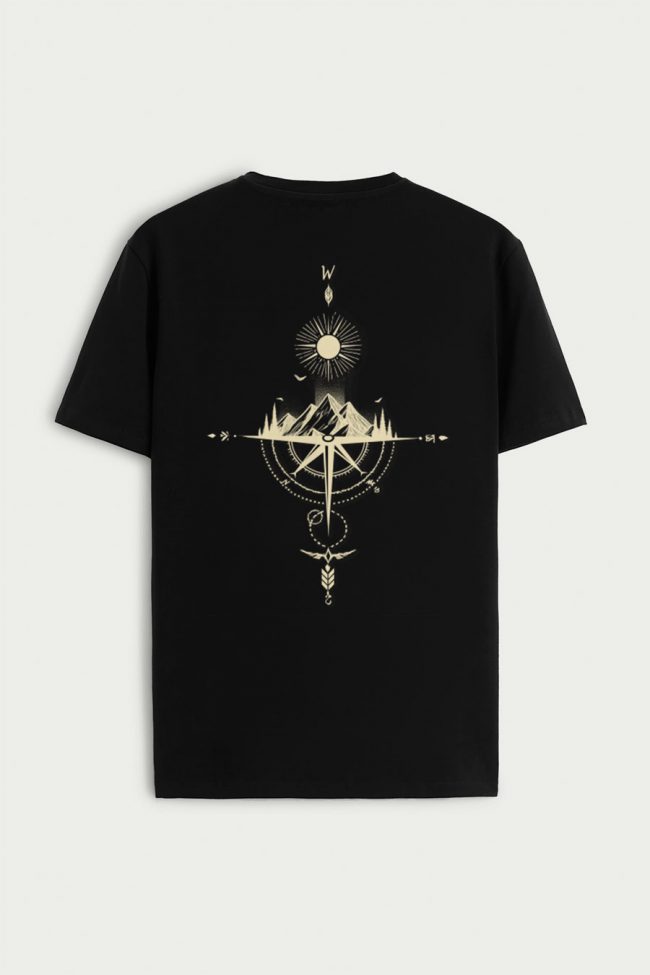Westward Peaks, T-Shirt σε Μαύρο Χρώμα