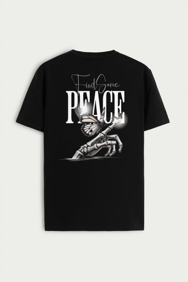 Find Some Peace, T-Shirt σε Μαύρο Χρώμα