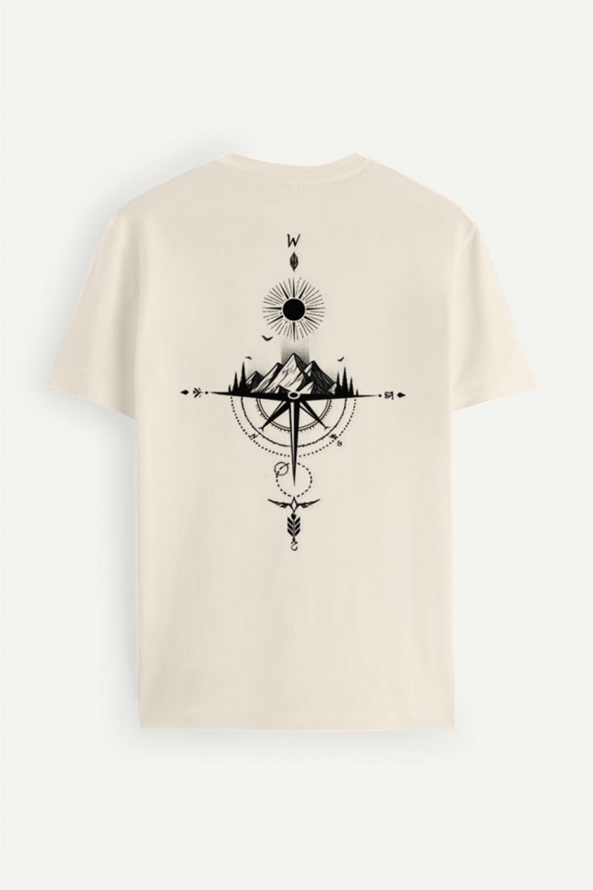 Westward Peaks, T-Shirt σε Εκρού Χρώμα
