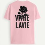 Vivre La Vie, T-Shirt σε Ροζ Χρώμα