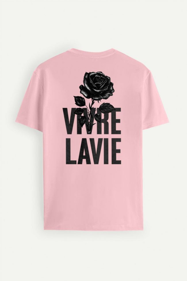 Vivre La Vie, T-Shirt σε Ροζ Χρώμα