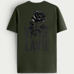 Vivre La Vie, T-Shirt σε Χακί Χρώμα
