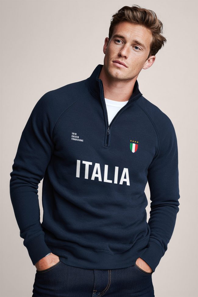 Italia Bold, Φούτερ σε Μπλε Χρώμα