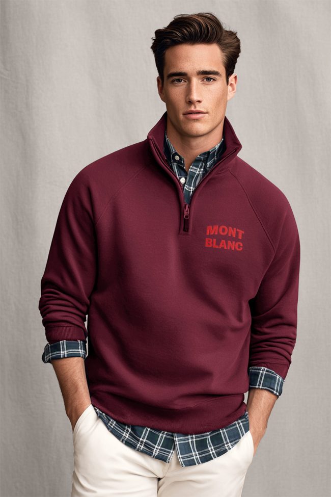 Mont Blanc Red, Φούτερ σε Μπορντώ Χρώμα