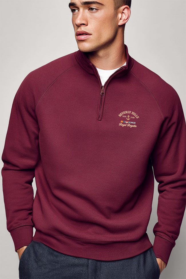 Beverly Hills Royal Regatta Mini, Φούτερ σε Μπορντώ Χρώμα