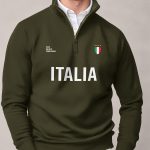 Italia Bold, Φούτερ σε Χακί Χρώμα