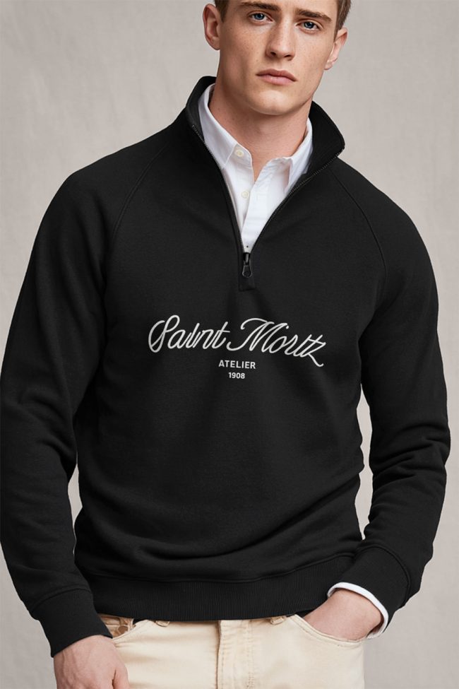 Saint Moritz Atelier, Φούτερ σε Μαύρο Χρώμα