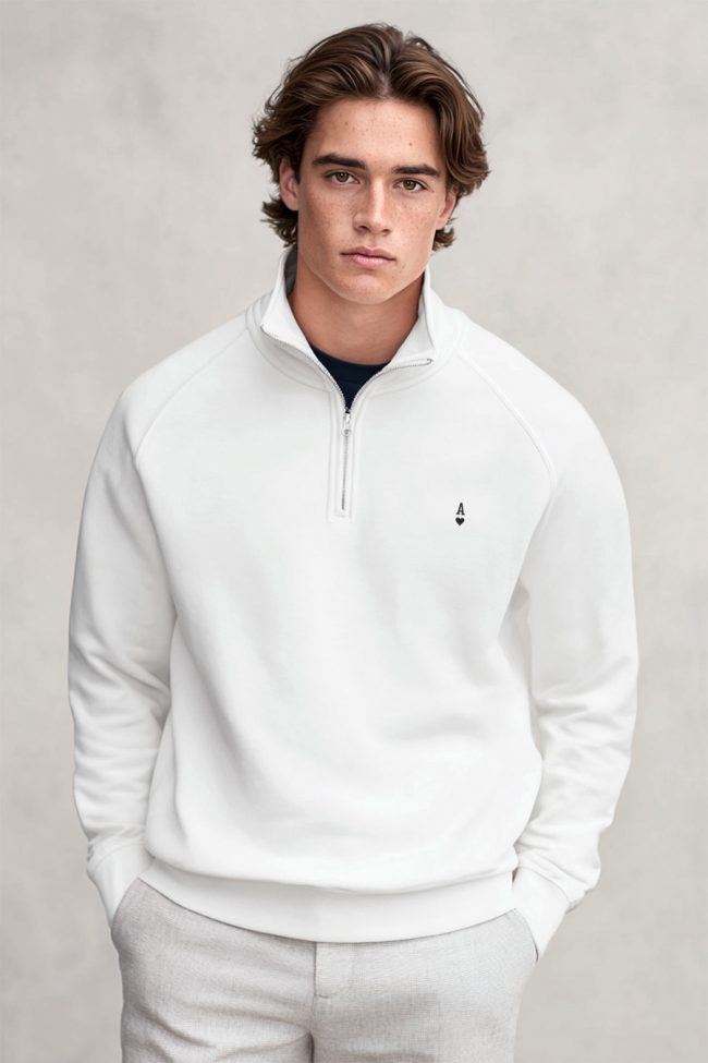 White Ace, Φούτερ σε Λευκό Χρώμα