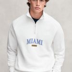 Miami Florida, Φούτερ σε Λευκό Χρώμα