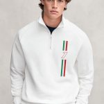 Italia Seven Stripes, Φούτερ σε Λευκό Χρώμα
