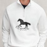Midnight Stallion, Φούτερ σε Λευκό Χρώμα