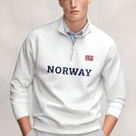 Norway, Φούτερ σε Λευκό Χρώμα