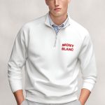 Mont Blanc Red, Φούτερ σε Λευκό Χρώμα