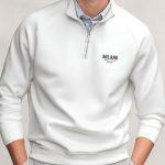 Milano Stripe Bold, Φούτερ σε Λευκό Χρώμα
