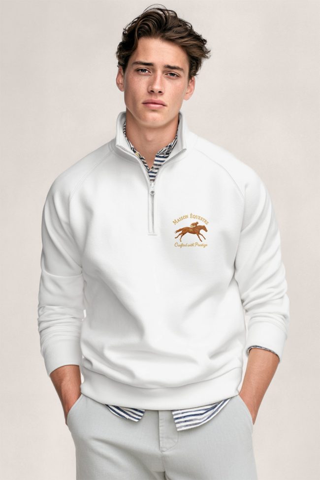 Prestige Ride, Φούτερ σε Λευκό Χρώμα