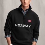 Norway, Φούτερ σε Μαύρο Χρώμα