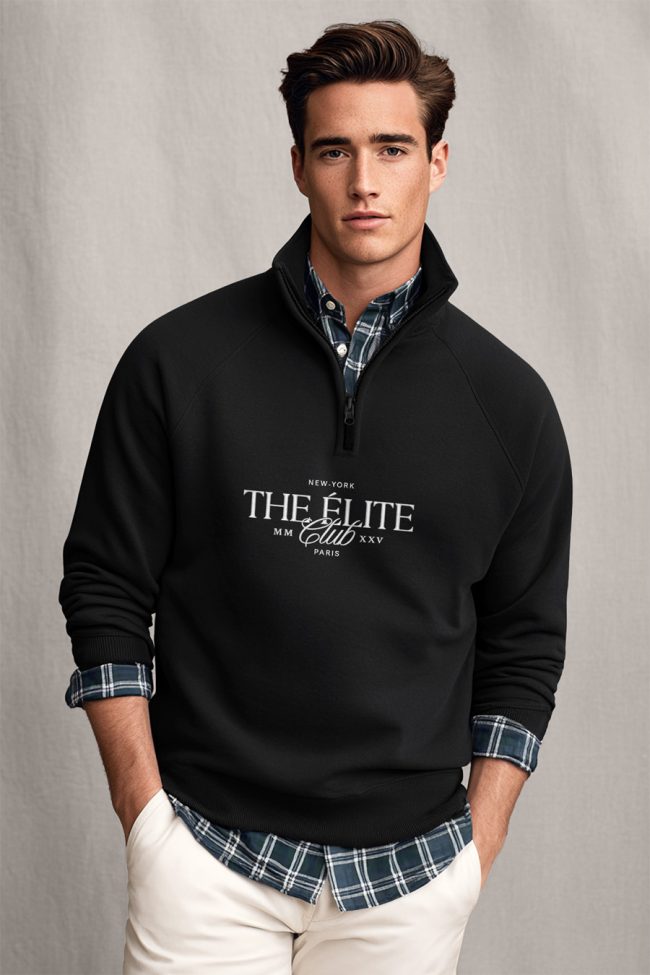 Elite Club, Φούτερ σε Μαύρο Χρώμα