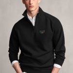 Milano Stripe Bold, Φούτερ σε Μαύρο Χρώμα