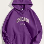 Chicago State, Φούτερ με Κουκούλα σε Μωβ Χρώμα