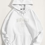 Marseille, Φούτερ με Κουκούλα σε Λευκό Χρώμα
