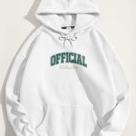 Official Collectiva, Φούτερ με Κουκούλα σε Λευκό Χρώμα