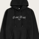 Saint Moritz Atelier, Φούτερ με Κουκούλα σε Μαύρο Χρώμα