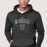 Marseille, Φούτερ με Κουκούλα σε Iron Grey Χρώμα