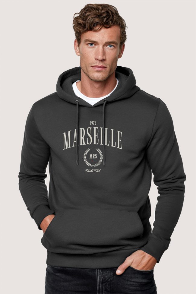 Marseille, Φούτερ με Κουκούλα σε Iron Grey Χρώμα