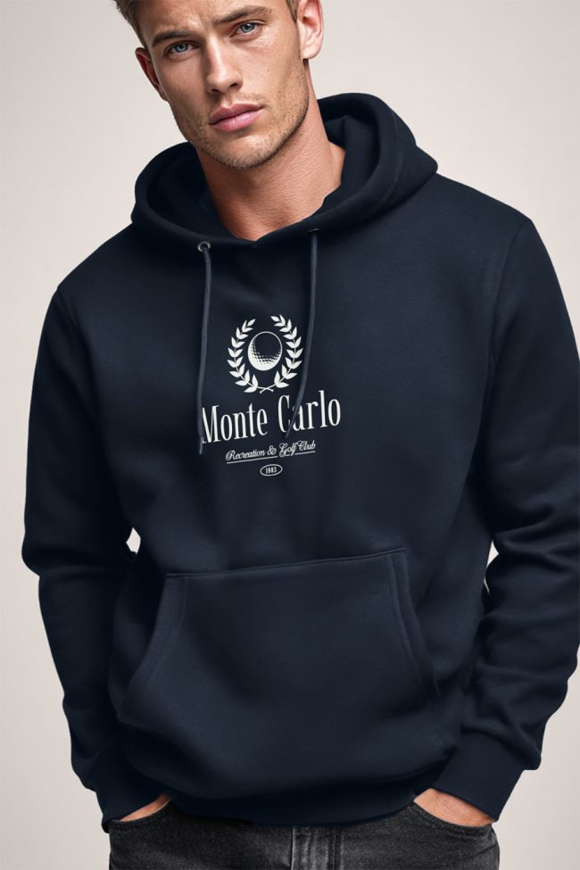 Monte Carlo Legacy, Φούτερ με Κουκούλα σε Μπλε Χρώμα