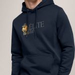 Elite Doodle, Φούτερ με Κουκούλα σε Μπλε Χρώμα